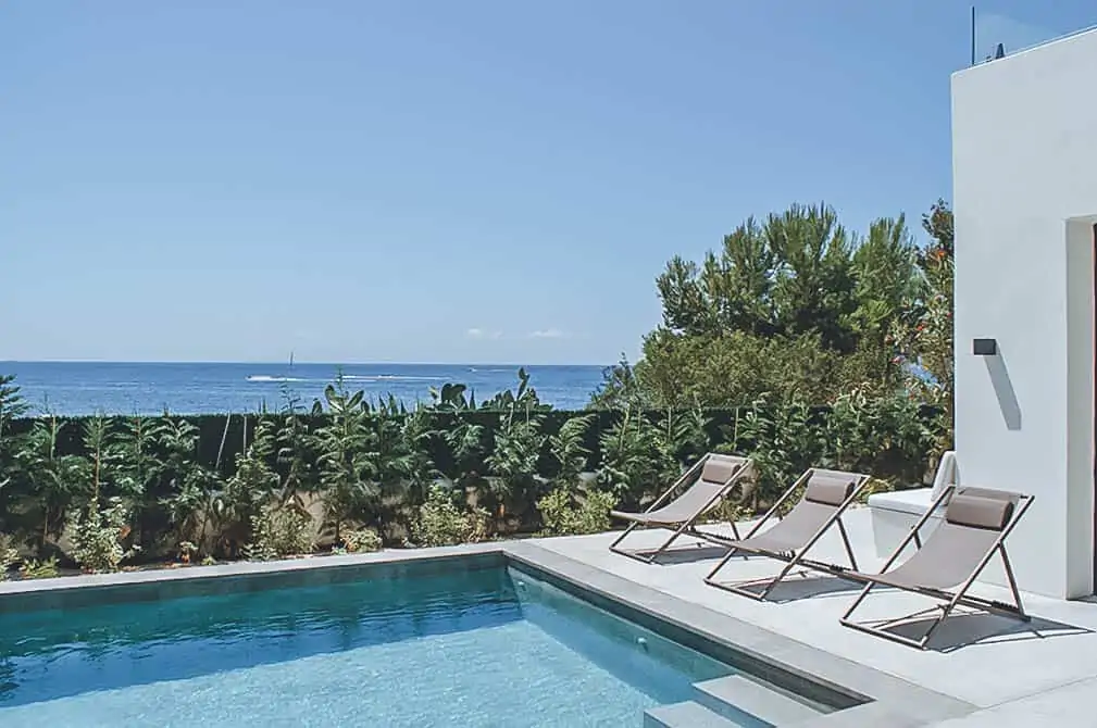 Villa Rental Ibiza - 4 bedrooms - Can Aria - Balearic Bliss - pool and sea view