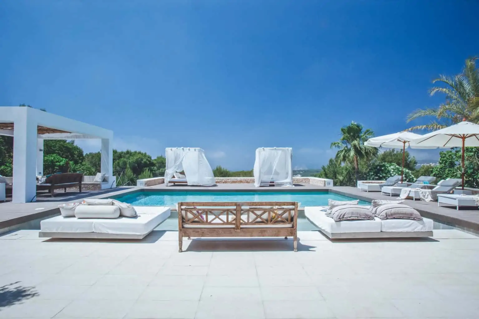 Villa Rental Ibiza - 6 bedrooms - Villa Josie - Balearic Bliss - pool terrace