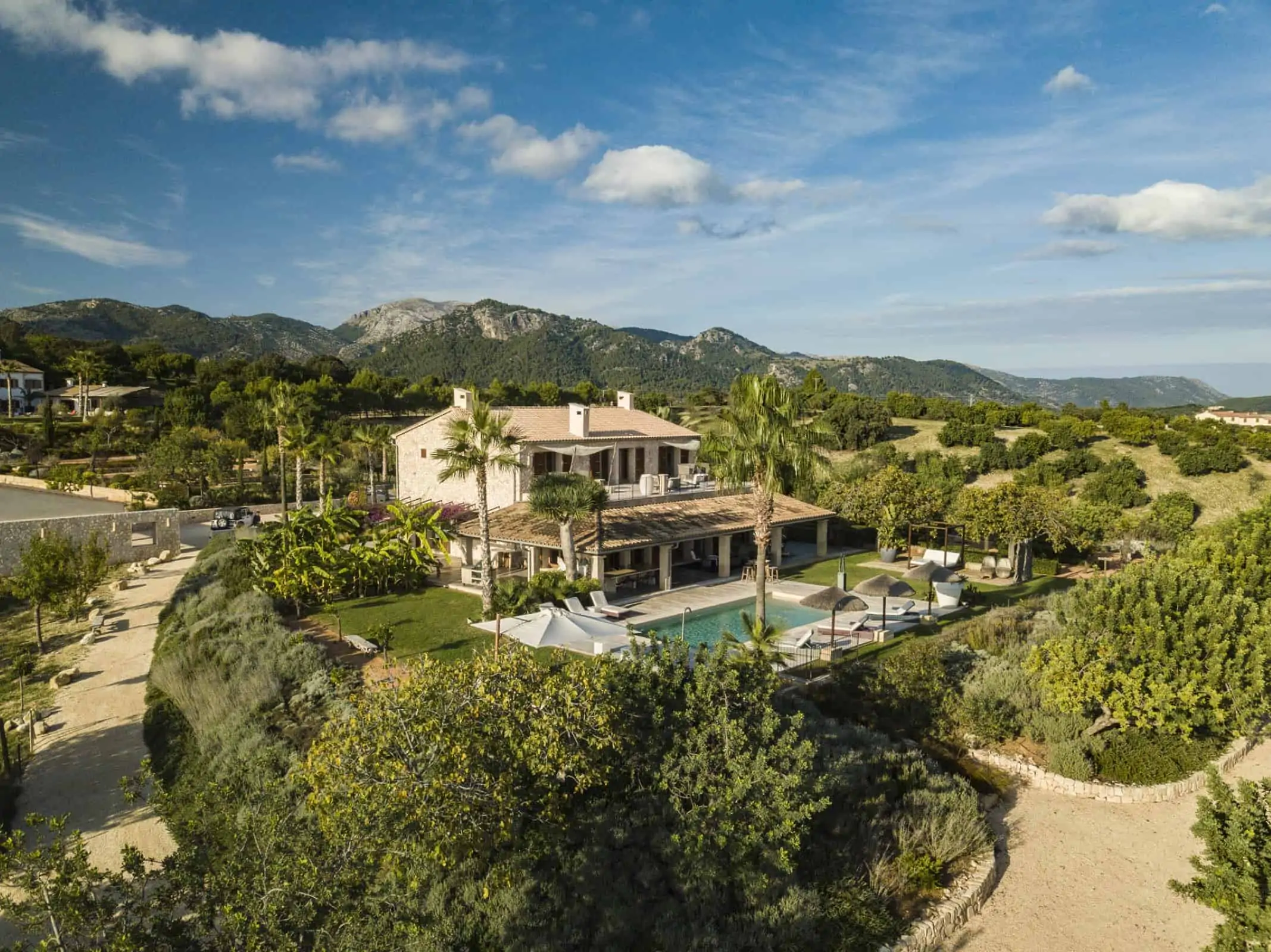 Villa Rental in Mallorca - 5 Bedrooms - Balearic Bliss - Can Vi Baix - Moscari - aerial view